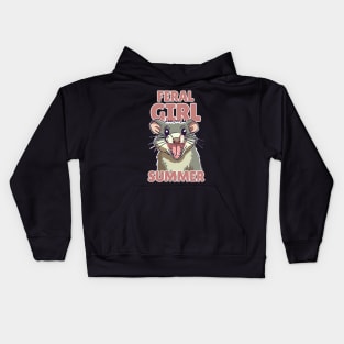 Feral Girl Summer Kids Hoodie